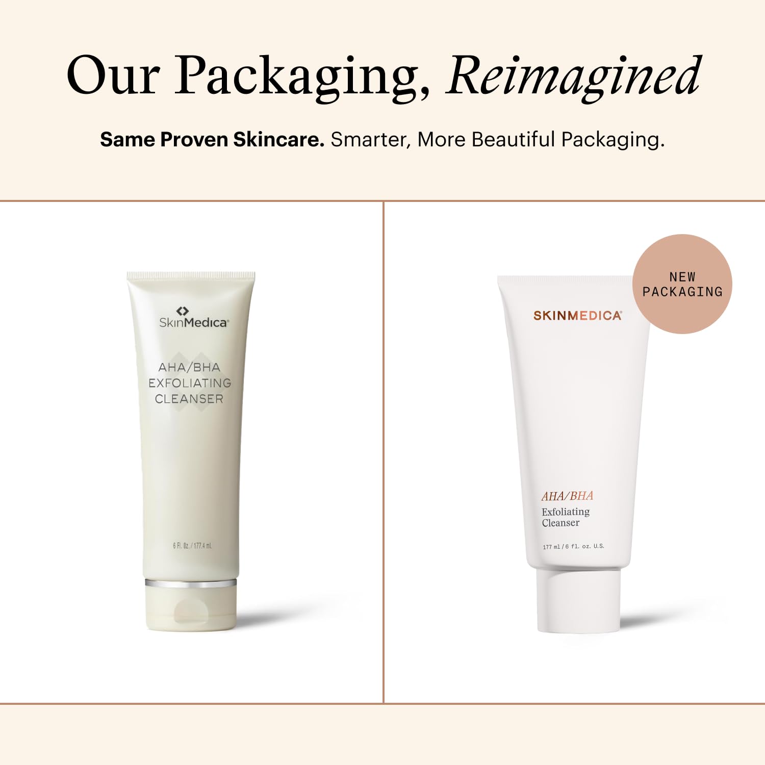 SkinMedica AHA/BHA Exfoliating Face Wash (NEW PACKAGING),Gentle Facial Exfoliating Scrub with Jojoba Oil for Smoother, Radiant Skin - Helps Improve the Appearance of Skin Tone & Texture (6 Fl Oz) - Maple Wellness Supplements