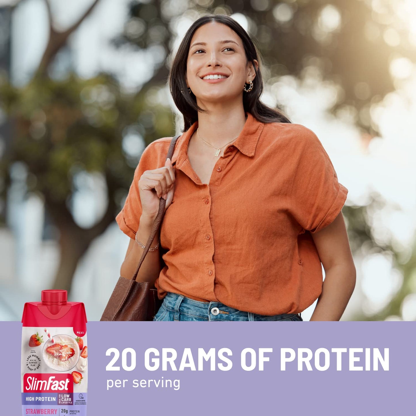 SlimFast Protein Shake, Strawberry- 20g Protein, Meal Replacement Shake Ready to Drink - Maple Wellness Supplements