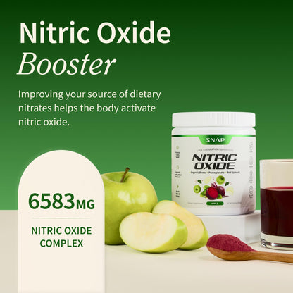 Snap Supplements Organic Beet Root Powder Nitric Oxide Supplement for Men & Women, Red Spinach & Pomegranate, Supports Healthy Energy & Blood Pressure Already - Maple Wellness Supplements