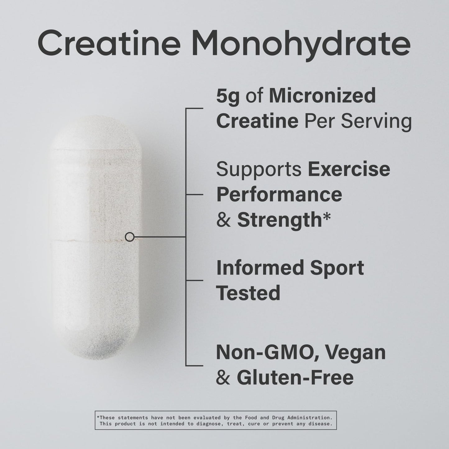 Sports Research® Creatine Monohydrate Capsules - Supports Workout Recovery, Lean Muscle gain, Performance and Strength* - Non-GMO, Vegan Certified - 5g per Servings - 30 Servings - Maple Wellness Supplements