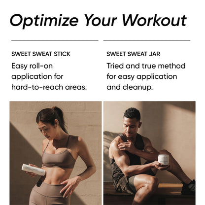 Sports Research Sweet Sweat Coconut Workout Enhancer Gel - Maximize Your Exercise & Sweat Faster - 13.5oz Jar - Maple Wellness Supplements