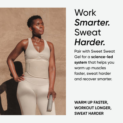 Sports Research Sweet Sweat Toned Waist Trimmer for Women and Men | Premium Waist Trainer Belt to 'Tone' your Stomach Area (Quartz, Small) - Maple Wellness Supplements