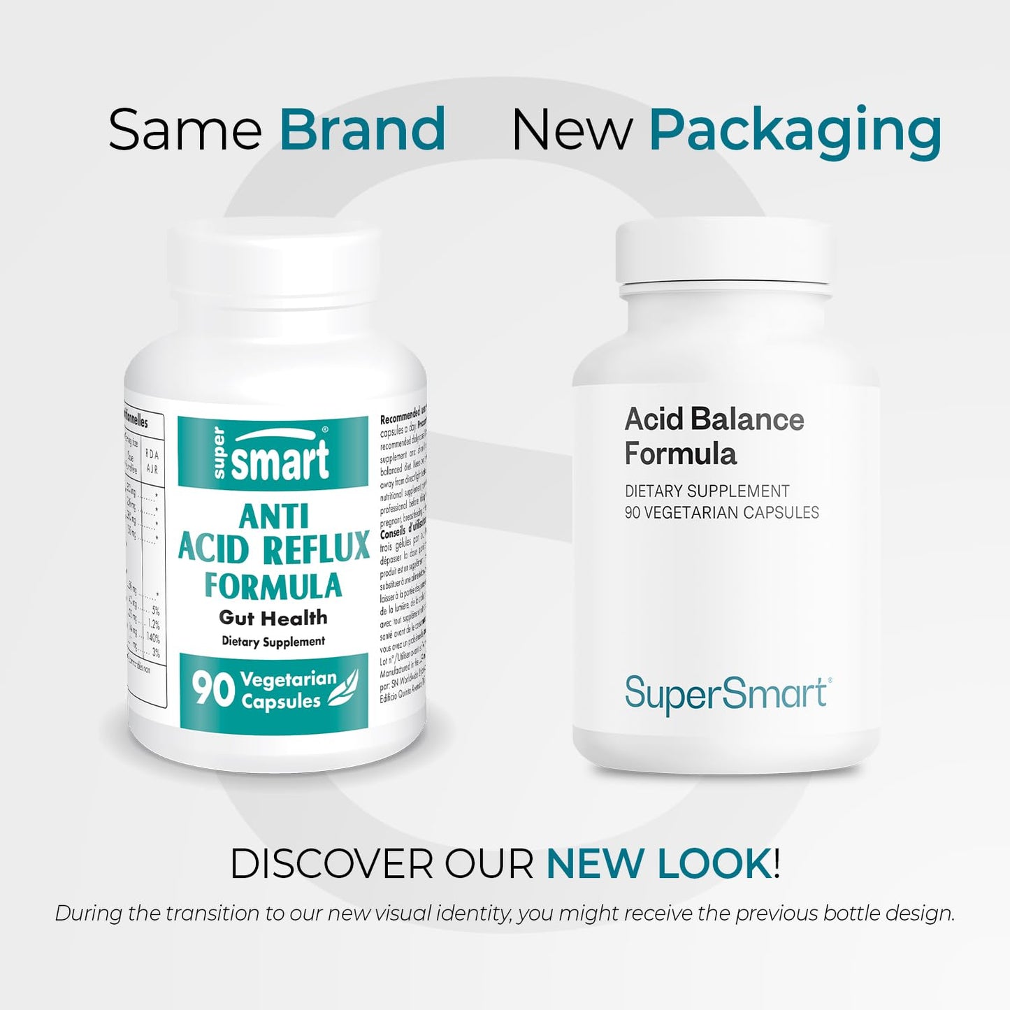 Supersmart Acid Balance Formula (Advanced Complex) - with Zinc L-Carnosine, Slippery Elm Extract, Licorice Root | Non-GMO & Gluten Free - 90 Vegetarian Capsules - Maple Wellness Supplements
