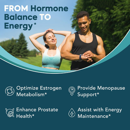 Surebounty DIM Supplement 300mg for Women & Men, Estrogen Balance & Metabolism, Hormone Balance, Menopause Support, Energy Maintainence, High Absorption with Black Pepper Extract, 120 Caps - Maple Wellness Supplements