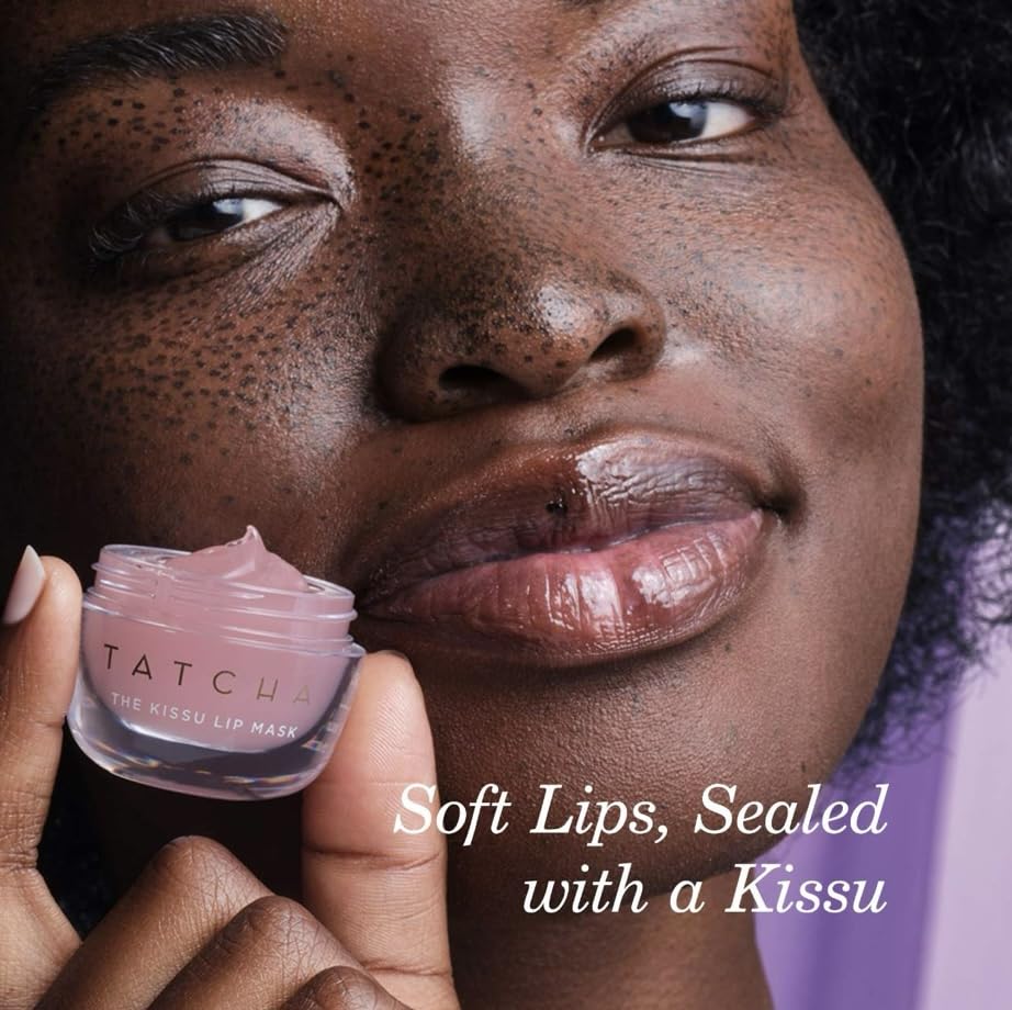 Tatcha Kissu Lip Mask | Overnight Lip Mask, Visibly Plumps and Softens for Lush Lips, 9.0 G | 0.32 oz - Maple Wellness Supplements