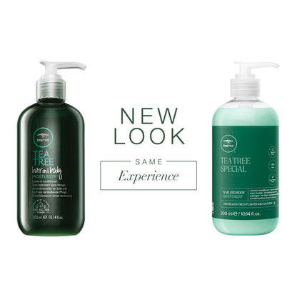 Tea Tree Hair and Body Moisturizer Leave-In Conditioner, Body Lotion, After-Shave Cream, For All Hair + Skin Types, 10.14 fl. oz. - Maple Wellness Supplements
