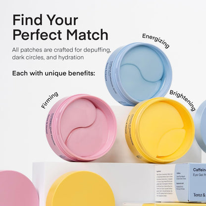 Terez & Honor Under Eye Patches for Dark Circles - 60 Korean Hydrogel Masks for Puffiness - Maple Wellness Supplements