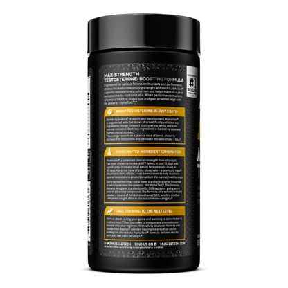 Testosterone Booster for Men, MuscleTech AlphaTest, Tribulus Terrestris & Boron Suppleme - Maple Wellness Supplements