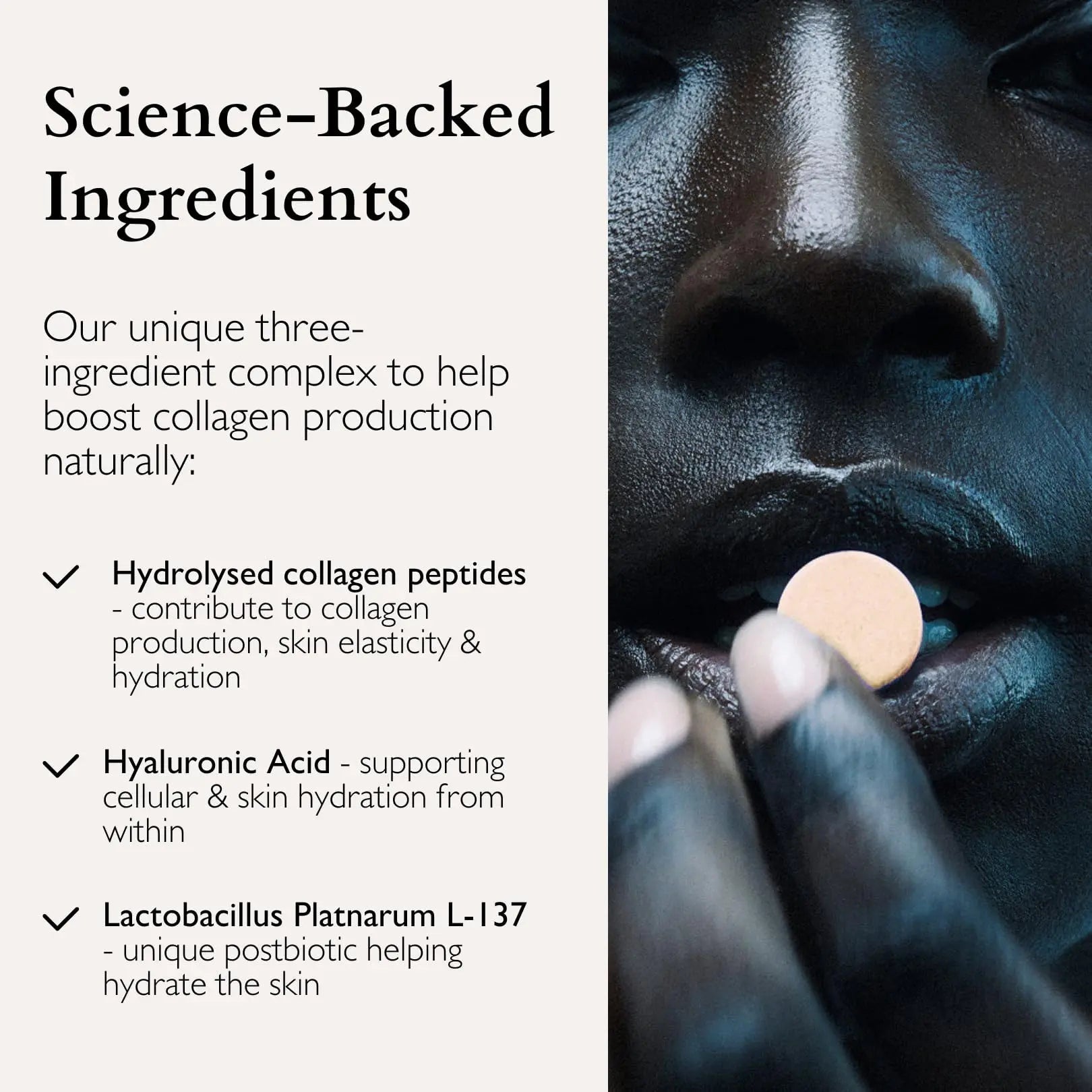 The Beauty Chef Plumpers™ Collagen Chewable Tablets with Hyaluronic Acid & Postbiotic, Supports Skin Elasticity & Collagen, Women's Multivitamin, Collagen Peptides, 75 Tablets (Orange & Turmeric) - Maple Wellness Supplements