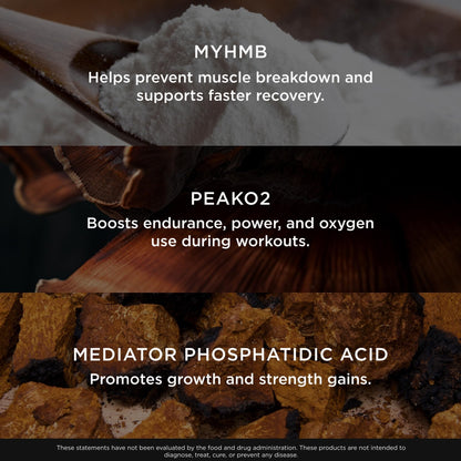 The Genius Brand Genius Muscle - Muscle Health Supplement for Growth, Endurance & Recovery - Non-Hormonal Formula - 6 Organic Mushrooms - Naturally-Sweetened - 30 Servings - Strawberry Vanilla - Maple Wellness Supplements