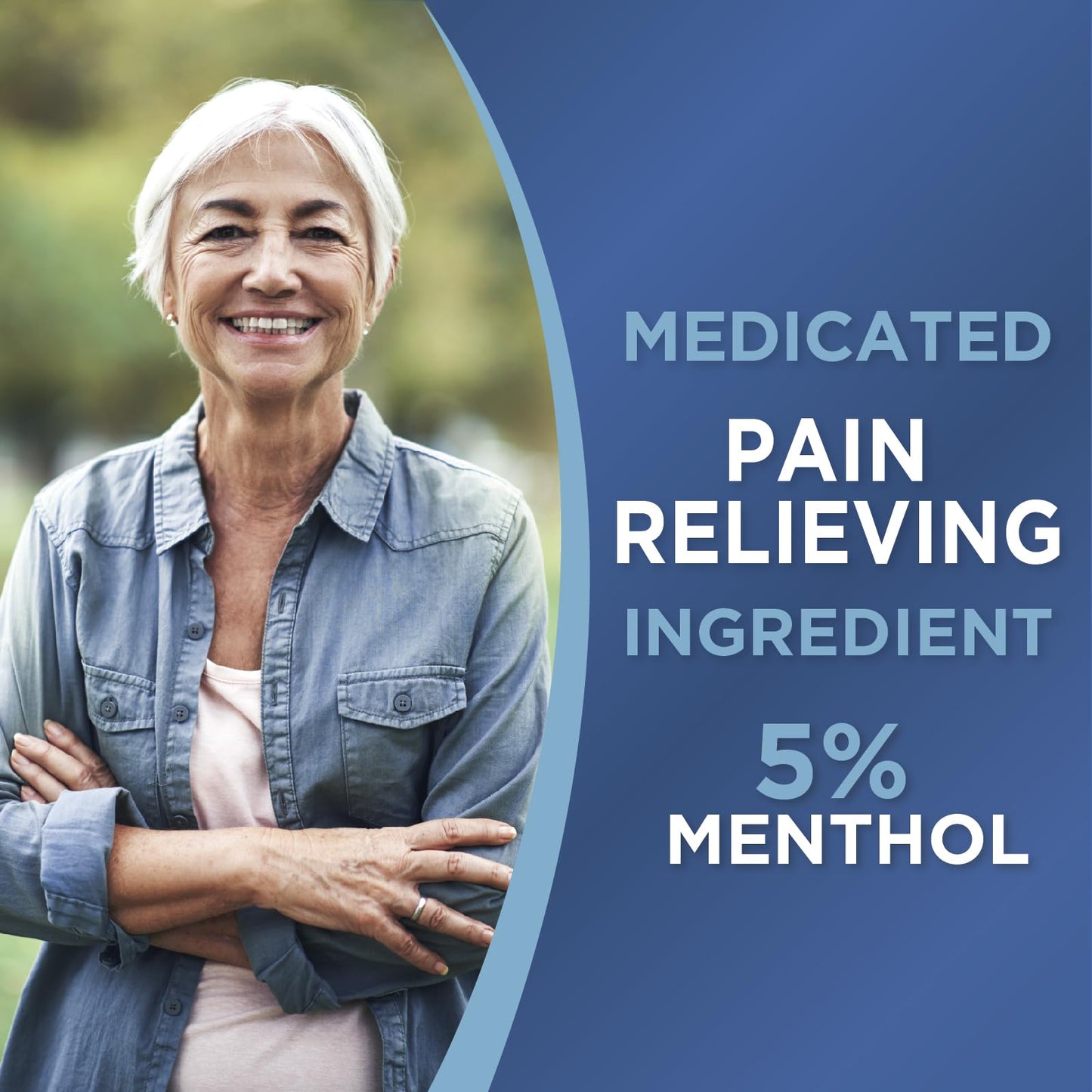 TheraCare Cold Hot Medicated Patch | 5% Menthol | Neck, Shoulder, Small Areas | 4.6” x 3.1” | 5-Count - Maple Wellness Supplements