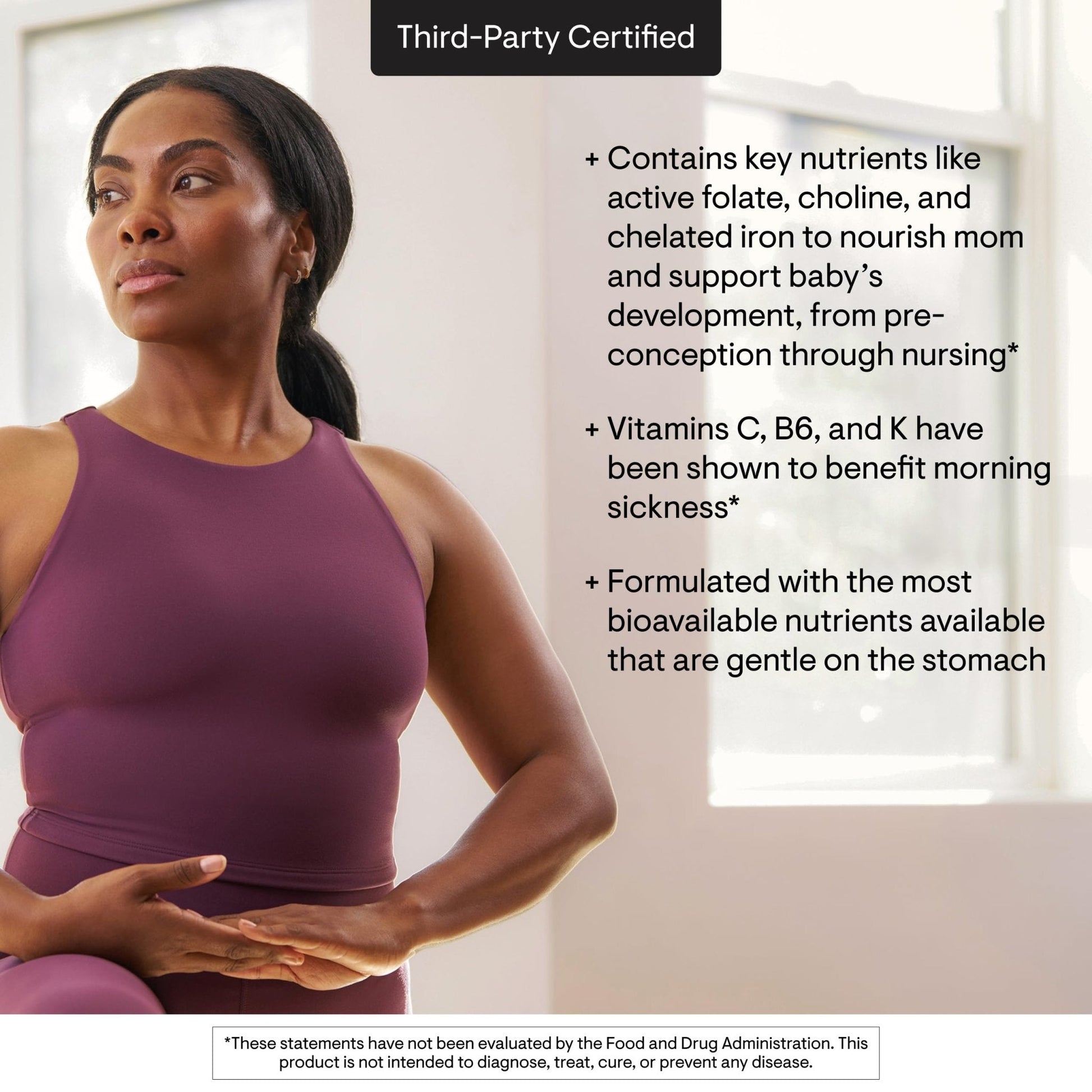 THORNE - Basic Prenatal - Well-Researched Folate Multi for Pregnant and Nursing Women Includes 18 Vitamins and Minerals, Plus Choline - Gluten, Dairy & Soy-Free - 90 Capsules - 30 Servings - Maple Wellness Supplements