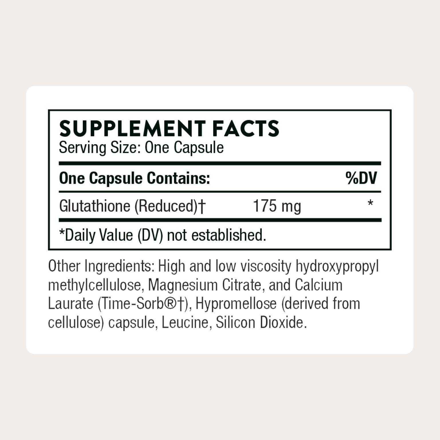 THORNE - Glutathione-SR - Sustained-Release Glutathione for Antioxidant Support* - 60 Capsules - Maple Wellness Supplements