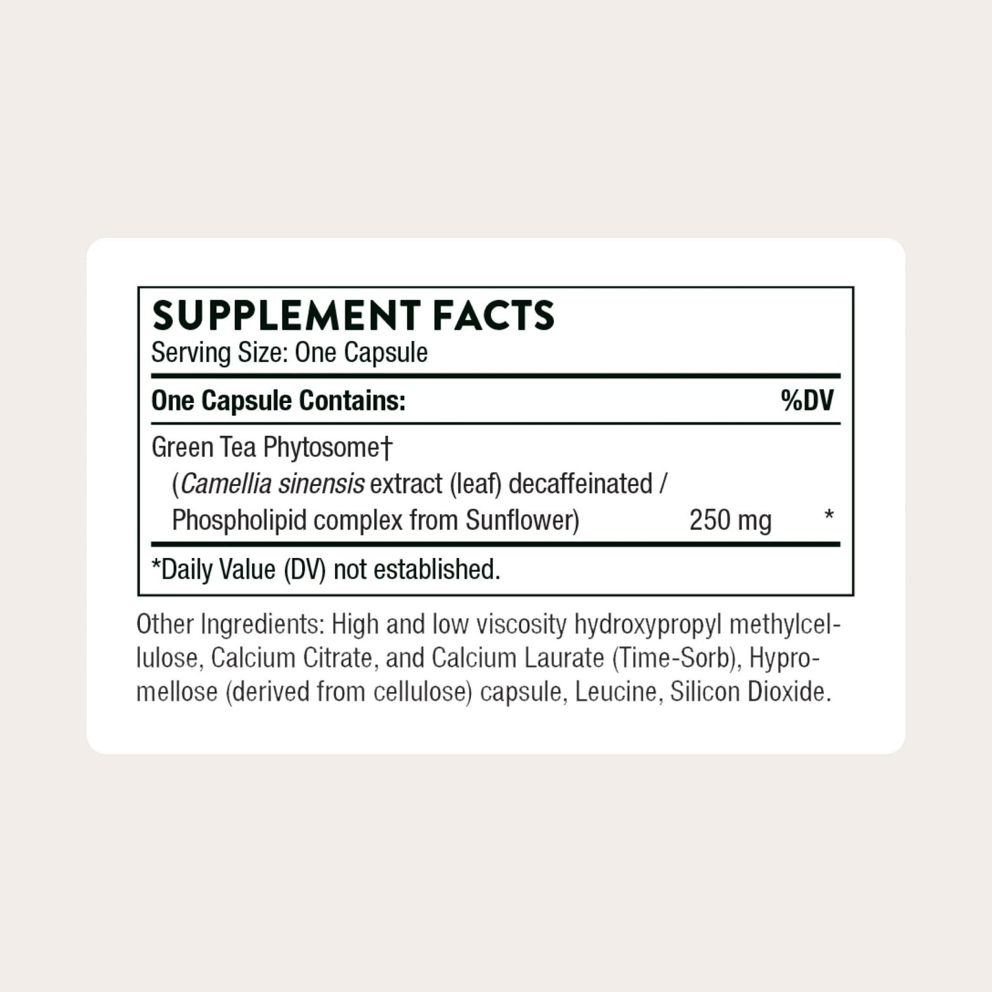 THORNE - Green Tea Phytosome - Provides Antioxidant Support, Liver Protection & Thermogenesis and Metabolic Benefits* - Caffeine-Free - Third-Party Certified - Gluten, Dairy & Soy-Free - 60 Capsules - Maple Wellness Supplements
