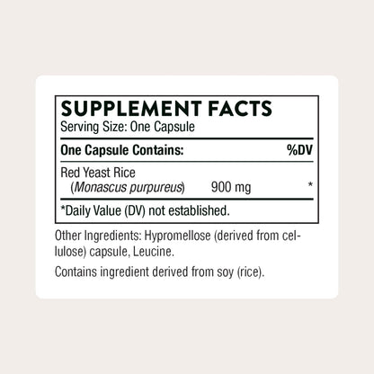 THORNE - Red Yeast Rice (Formerly Choleast-900) - Supports Healthy Cholesterol Levels Already in a Normal Range, Heart Health & Blood Pressure* - Gluten-Free, Dairy-Free - 120 Capsules - Maple Wellness Supplements
