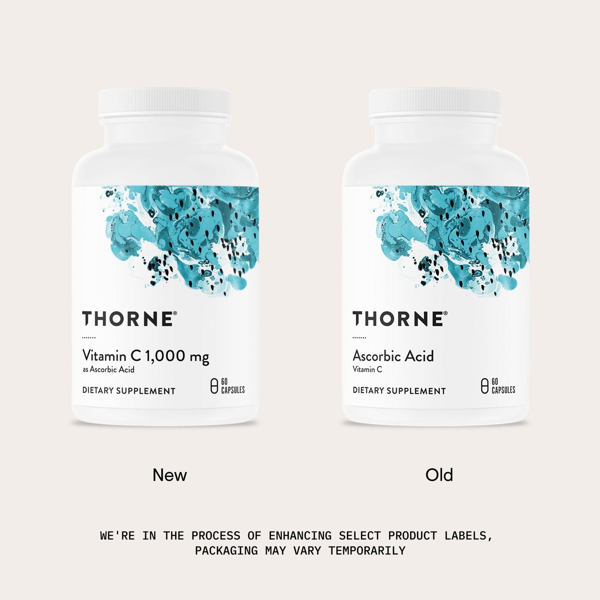 THORNE - Vitamin C 1,000 mg Supplement - Supports Healthy Immune Function & Collagen Formation - Provides Antioxidant Benefits - Third-Party Certified - Maple Wellness Supplements