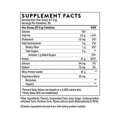 THORNE Whey Protein Isolate - 21 Grams of Easy-to-Digest Whey Protein Powder - NSF - Maple Wellness Supplements