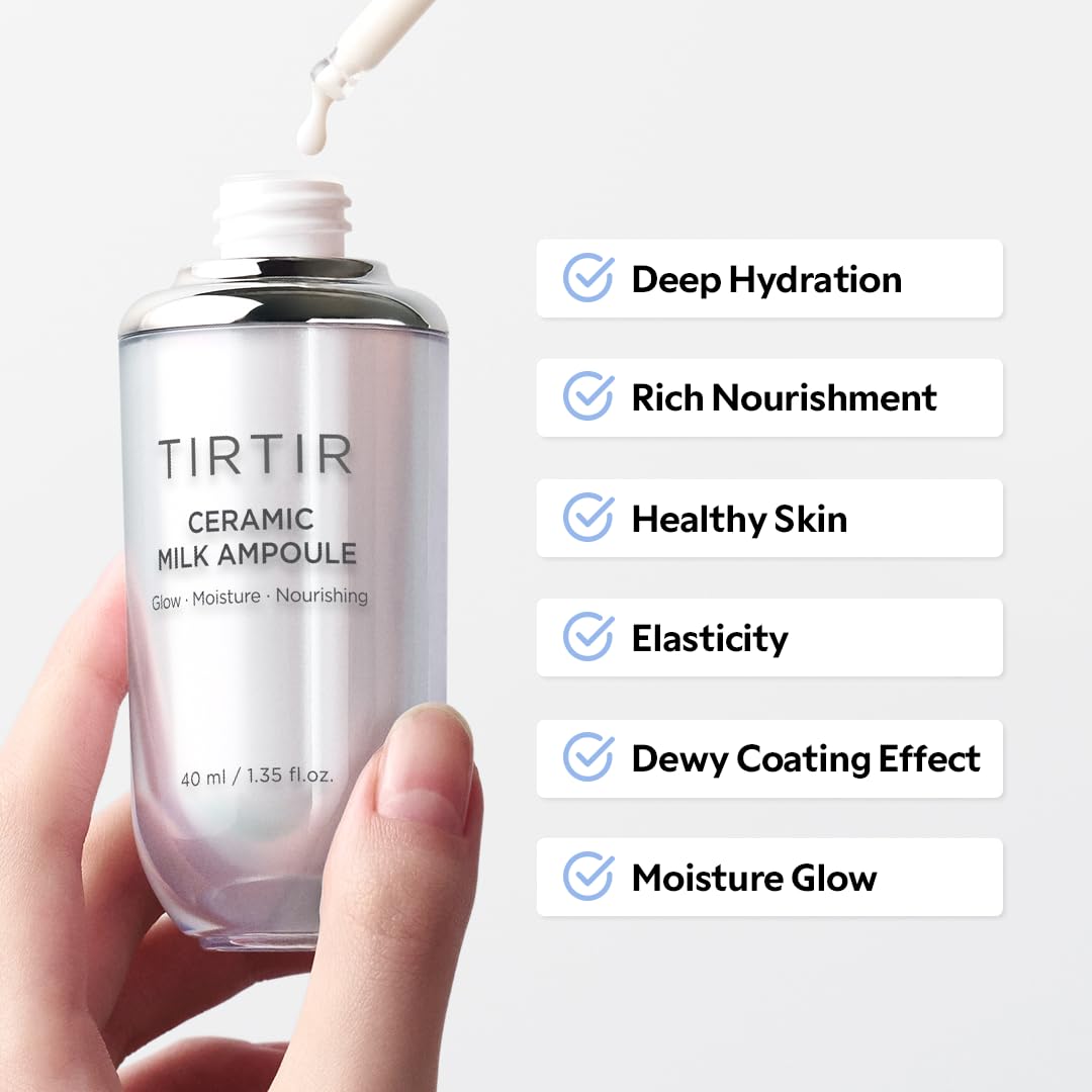 TIRTIR Ceramic Milk Ampoule (1.35 Fl Oz) - Maple Wellness Supplements