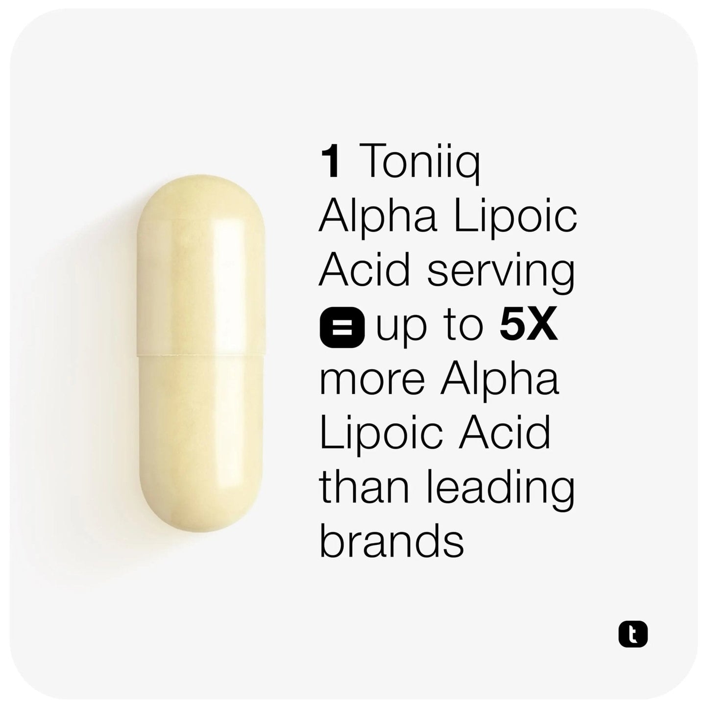 Toniiq 1000mg Ultra High Strength Alpha Lipoic Acid Capsules - Highly Purified 99%+ USP Standard - 120 Capsules ALA Supplement - Maple Wellness Supplements