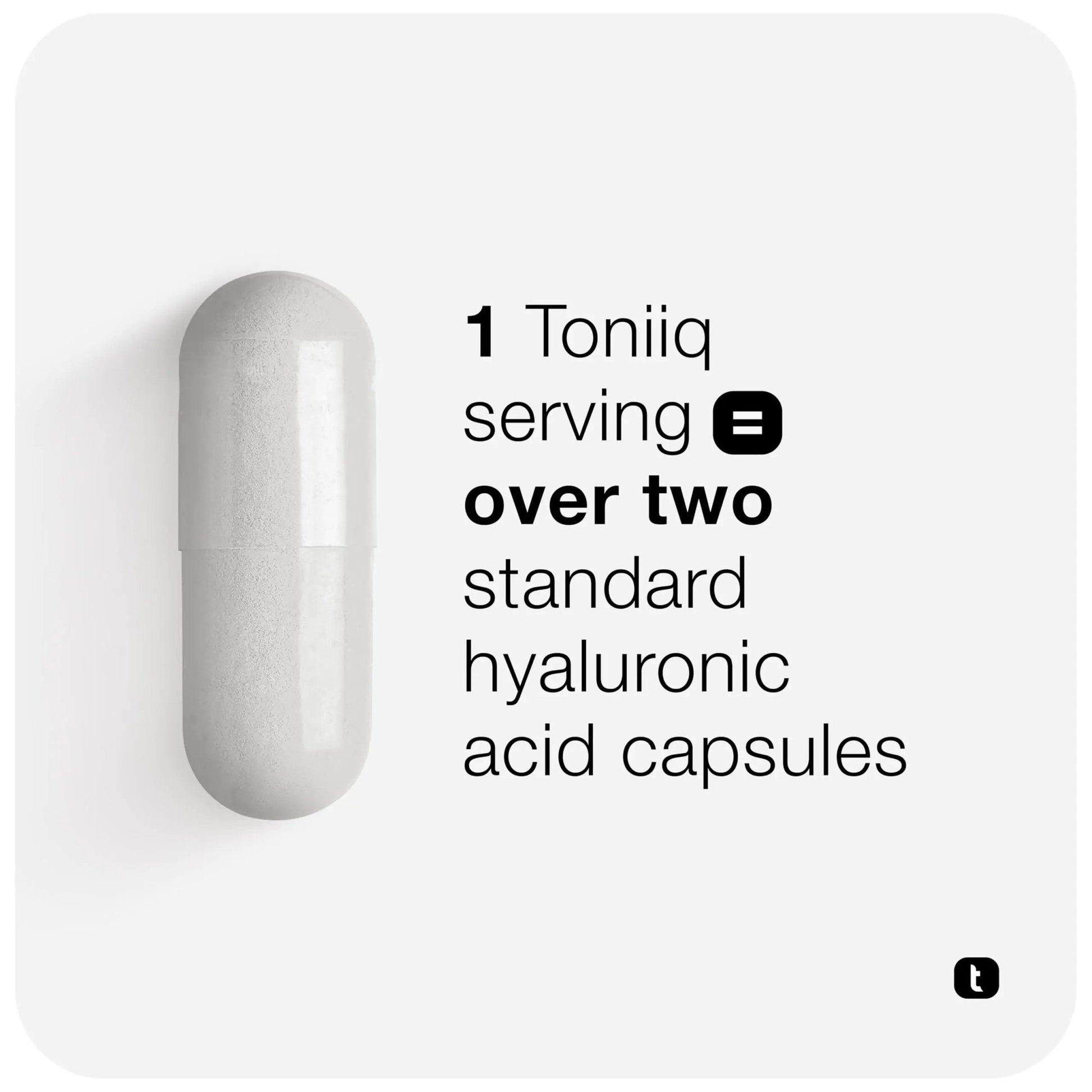 Toniiq Hyaluronic Acid Supplements – Lab Tested 95% Ultra High Purity – Fermented and Bioavailable with Vitamin C – Third Party Lab Tested – 360 Capsules - Maple Wellness Supplements