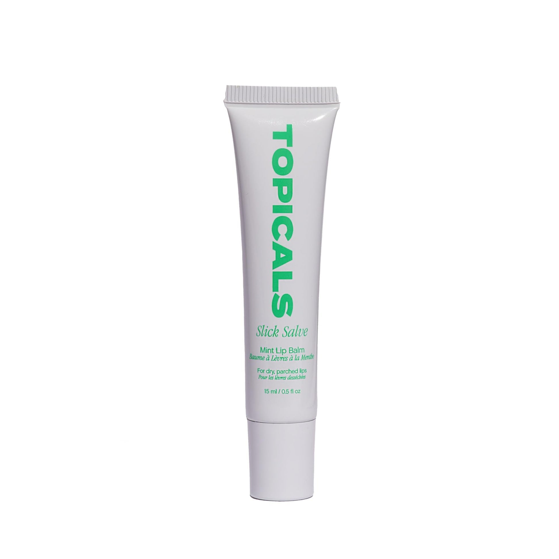 Topicals Slick Salve Mint Glossy Lip Balm | Soothes Discomfort, Strengthens Barrier and Provides Lasting Hydration & Relief | Vegan, Paraben-Free - Maple Wellness Supplements