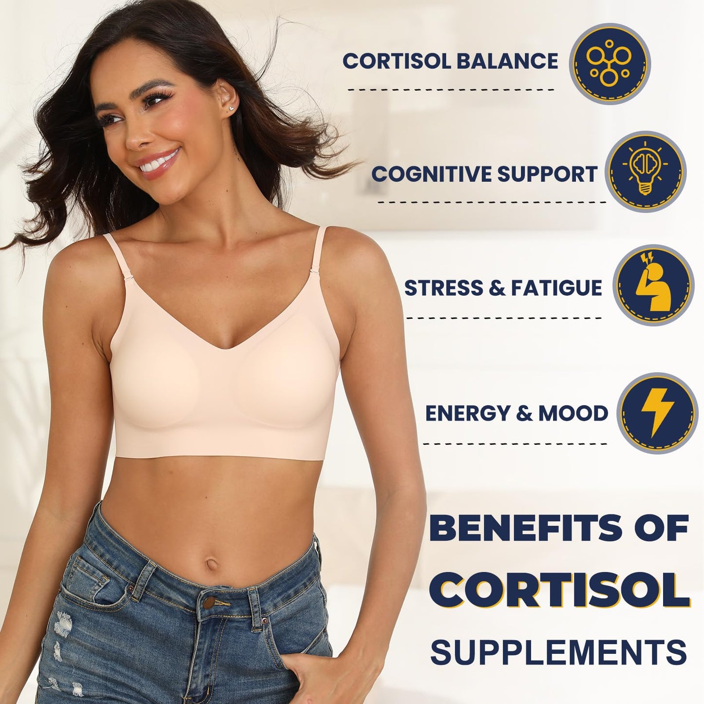 Totaria Cortisol Supplement with Ashwagandha,Magnesium,Rhodiola Rosea,L Theanine,Hormone Balance for Women 120 Vegan Capsules (Pack of 1) - Maple Wellness Supplements