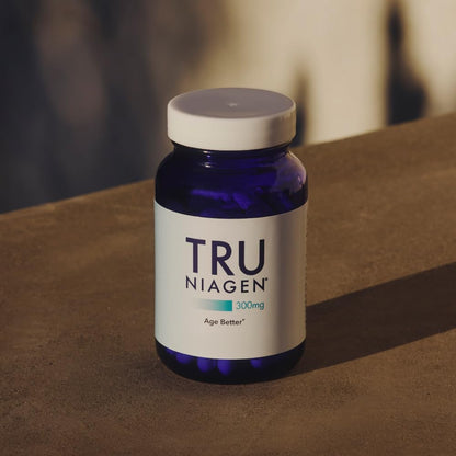 TRU NIAGEN Patented NAD Supplement for Brain Function, Anti Aging & Cell Regeneration, Niagen, 60 300mg Servings | Supports Cellular Energy, Muscle | Nicotinamide Riboside (NR) Take 2 Daily | 1 Bottle - Maple Wellness Supplements