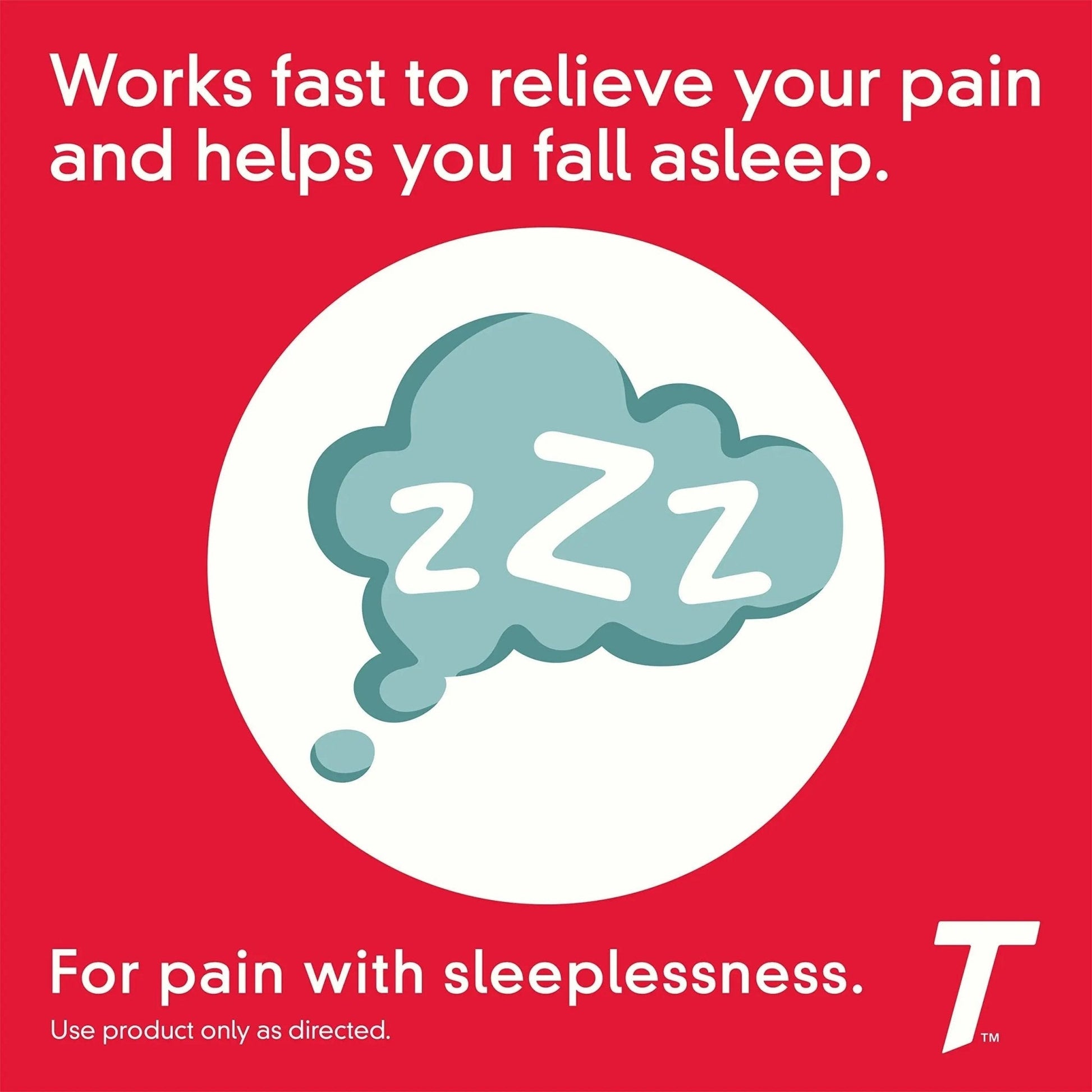 Tylenol PM Extra Strength Nighttime Pain Reliever & Sleep Aid Caplets, 500 mg Acetaminophen & 25 mg Diphenhydramine HCl, Relief for Nighttime Aches & Pains, Non-Habit Forming, 150 ct - Maple Wellness Supplements