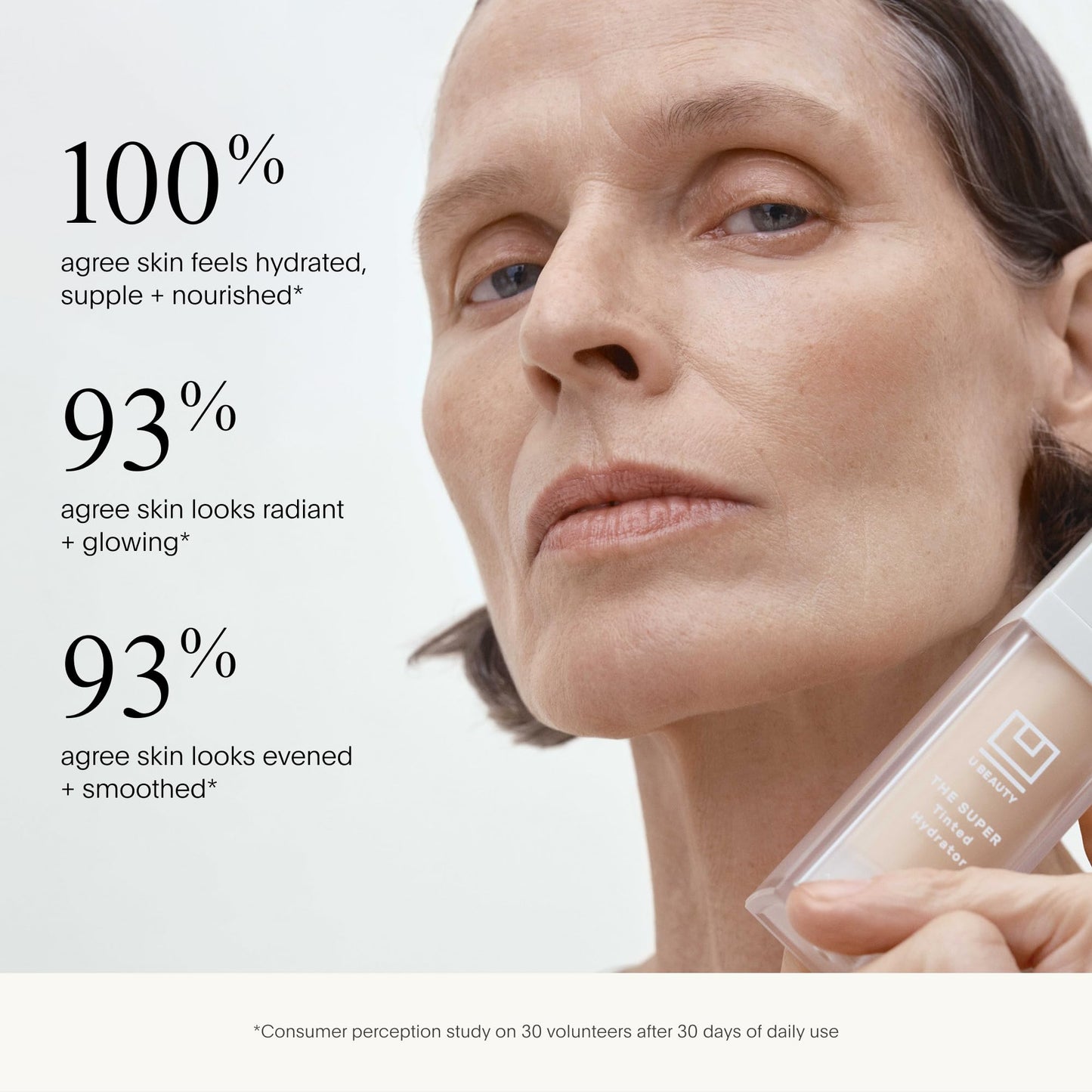 U Beauty The Super Tinted Hydrator Hyaluronic Acid Moisturizing Cream - Mega-Dose Skin Hydrator for Supple, Smooth, and Softer-Looking Skin For Up To 48 Hours - Shade 1-1.0 oz - Maple Wellness Supplements