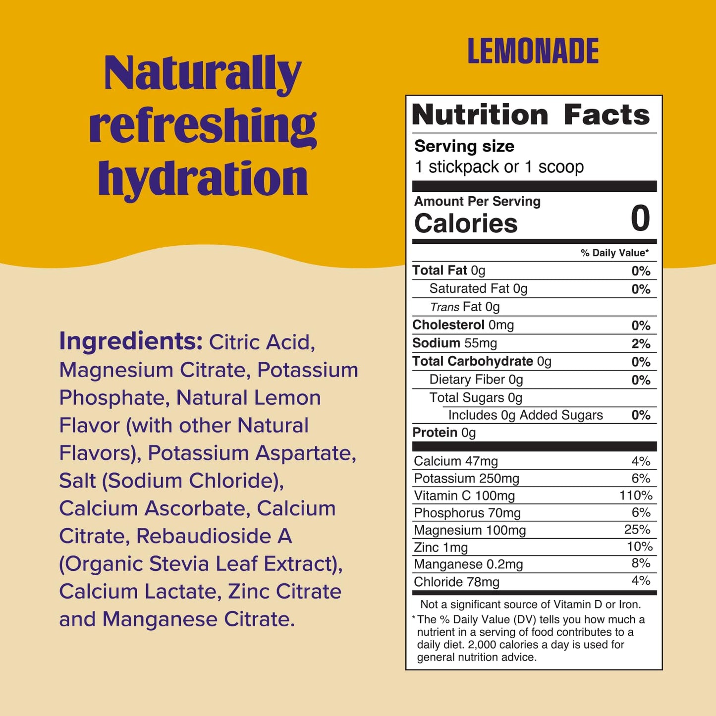 Ultima Replenisher Daily Electrolyte Powder Drink Mix – Lemonade, 30 Servings Canister – Zero Sugar Hydration Powder with 6 Electrolytes & Minerals - Maple Wellness Supplements