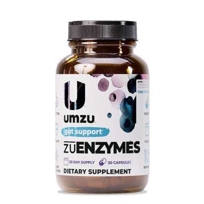 UMZU zuEnzymes Digestive Support Supplement, (30 Day Supply) – 21 Enzyme Blend with Lipase Protease & Amylase – Digestive Enzymes for Gut Health & Probiotic Daily - Maple Wellness Supplements