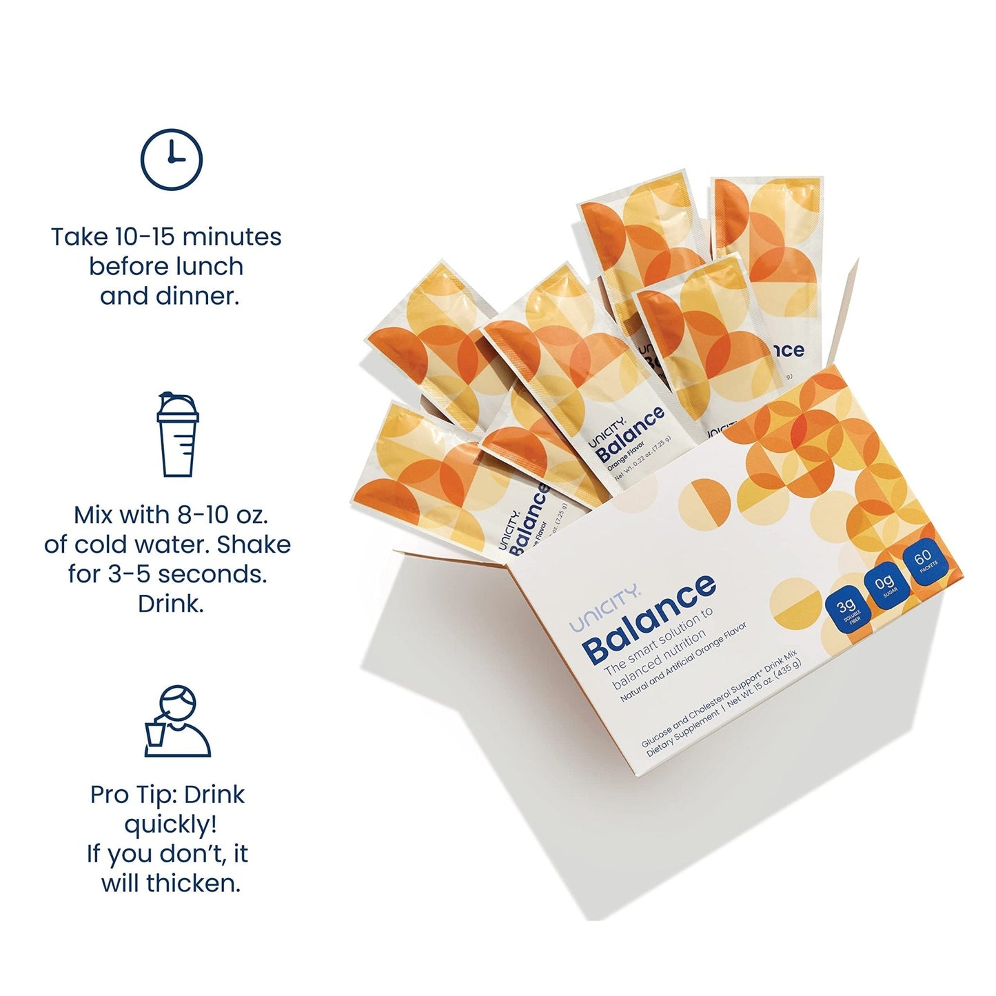 UNICITY BALANCE ORANGE - Stay Full Longer by Slowing Carbohydrate Absorption - Maple Wellness Supplements