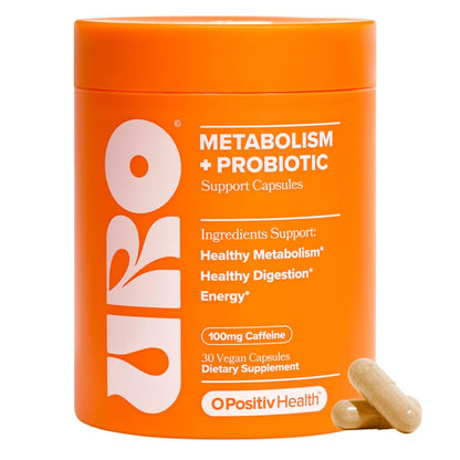 URO Metabolism + Probiotic Support Capsules – Metabolism, Gut Health & Sustained Energy – with Chromium Picolinate, Green Coffee Bean Extract - Maple Wellness Supplements