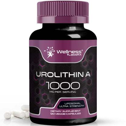 Urolithin A Supplement Capsules 1,000mg (98.9% Pure) – Advanced Urolithin A+ Formula for Cellular Renewal & Mitochondrial Support - Maple Wellness Supplements