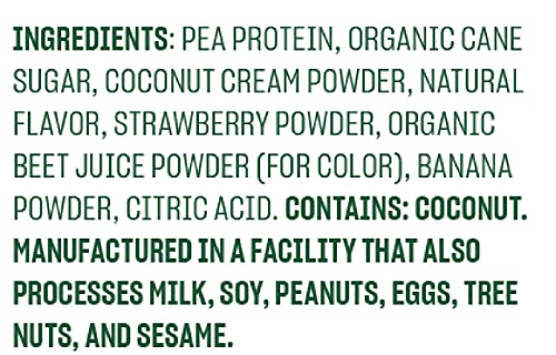 Vega Protein Made Simple Protein Powder, Strawberry Banana - Stevia Free, Vegan - Maple Wellness Supplements