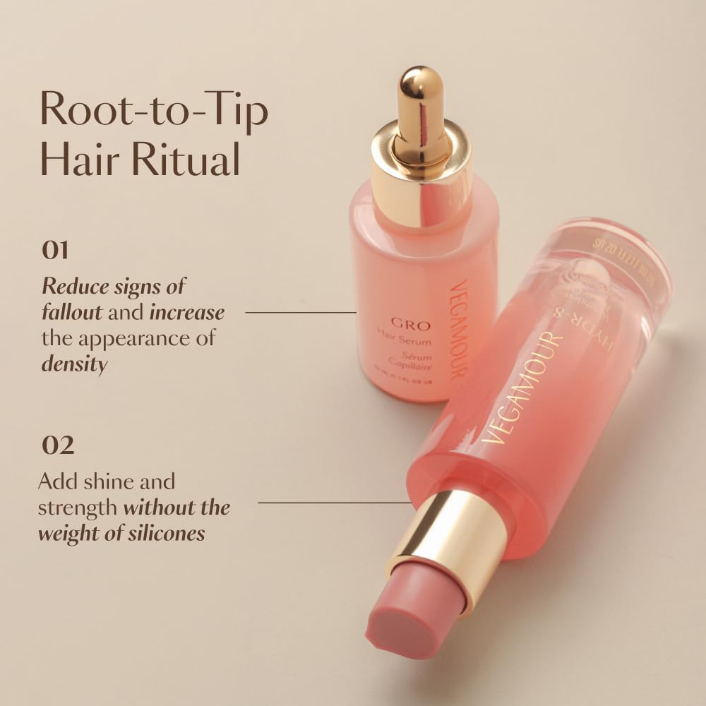 Vegamour Essentials Kit: Revitalizing Shampoo & Conditioner, Hair Serum, Weightless Repair Oil for All Hair Types - Maple Wellness Supplements