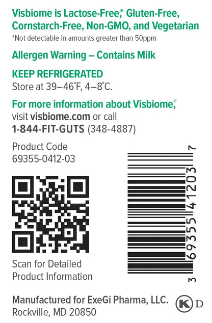 Visbiome® GI Care - High Potency Probiotic - 112.5 Billion CFU Live Probiotics, Original De Simone Formulation - Maple Wellness Supplements