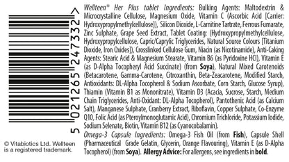 Vitabiotics Wellteen Her Plus - 56 Tablets/Capsules, 56 Count (Pack of 1) - Maple Wellness Supplements
