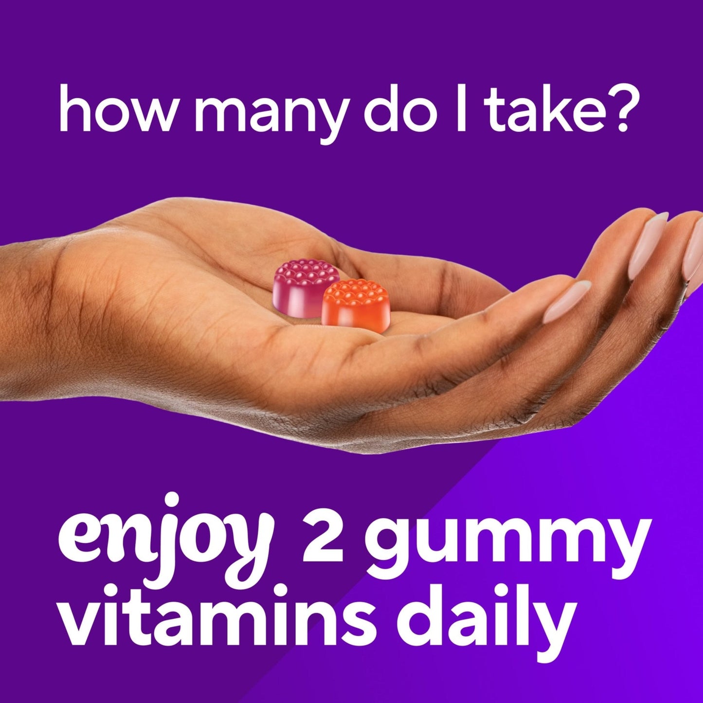 vitafusion Vitamin D3 Gummies, Bone and Immune Support, Peach, Blackberry, Strawberry Flavored - Maple Wellness Supplements
