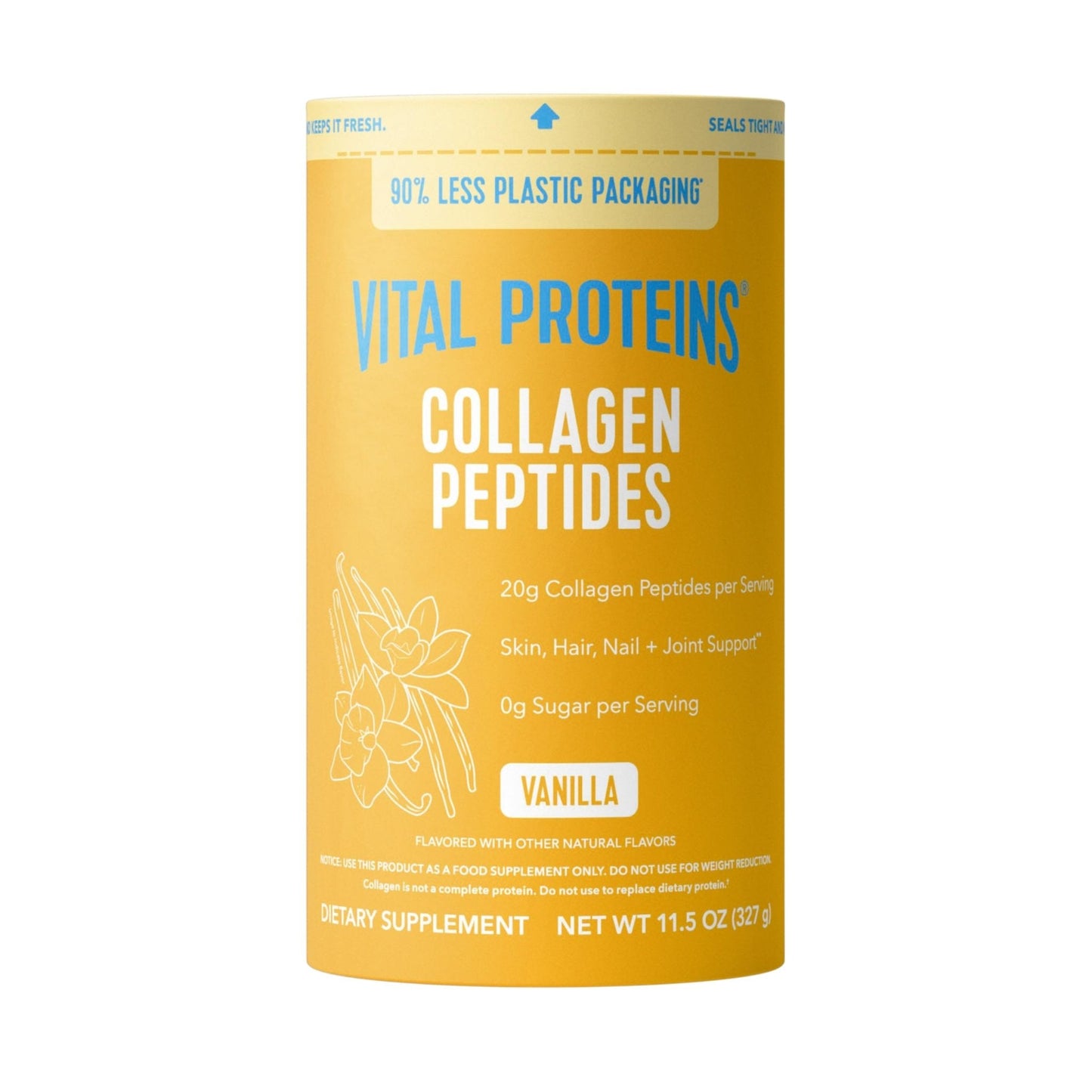 Vital Proteins Collagen Peptides Powder Vanilla - Supports Hair, Skin, Nails, Bones, Joints, Powder for Women - Maple Wellness Supplements
