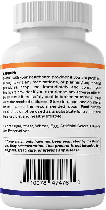 Vitamatic Lithium Orotate 20mg, 90 Capsules - Veggie Caps, Non-GMO, Gluten Free - Maple Wellness Supplements