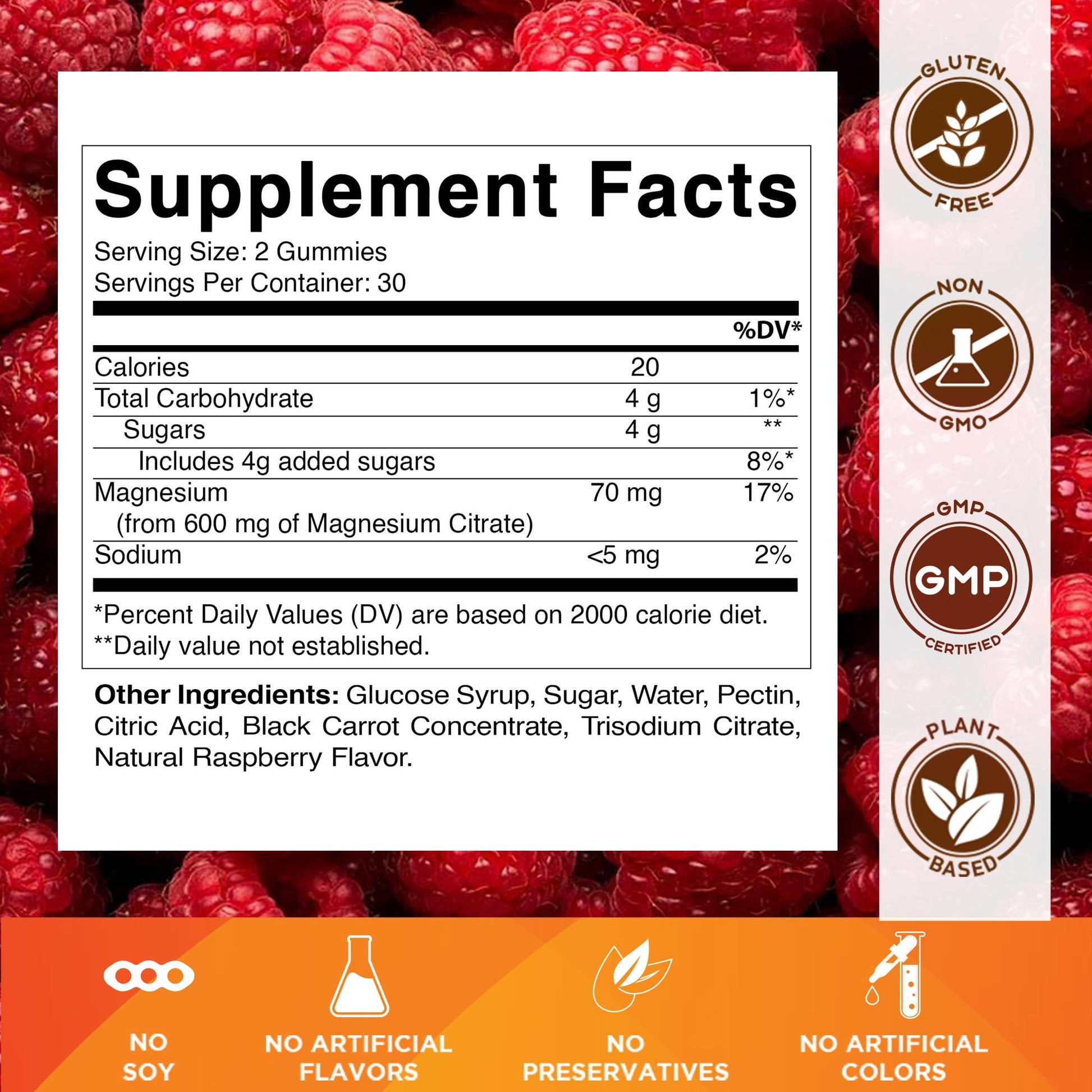 Vitamatic Magnesium Gummies 600mg per Serving – 60 Vegan Gummies – Relaxation, Muscle, Bone & Energy Support – 3 Pack - Maple Wellness Supplements