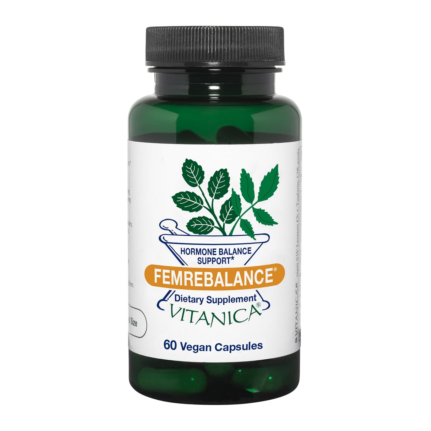 Vitanica FemRebalance, Hormone Balance Support for Women, Vegan, 60 Capsules - Maple Wellness Supplements