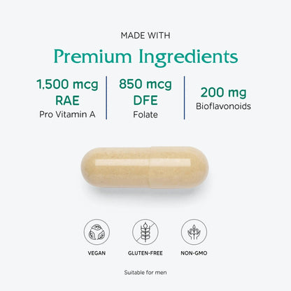 Vitanica Women's Symmetry, High Potency Daily Multivitamin, Vegan/Vegetarian, 180 Capsules - Maple Wellness Supplements