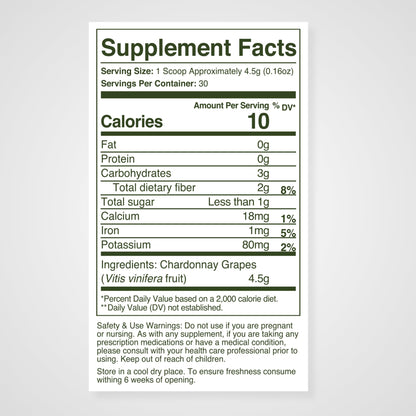 WellVine Premium Smart Prebiotic Gut Health Supplement Powder for Men & Women | Digestive Support & Gut Health With 100% Upcycled Chardonnay Grapes | Plant-Based - Maple Wellness Supplements