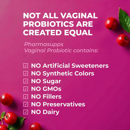 Women’s Probiotic for Vaginal Health | 50 Billion CFU with Probiotics, Prebiotic, Postbiotics & Cranberry for pH Balance, UTI Support, Yeast, Gut Health, Odor, Dryness & Feminine Comfort - Maple Wellness Supplements