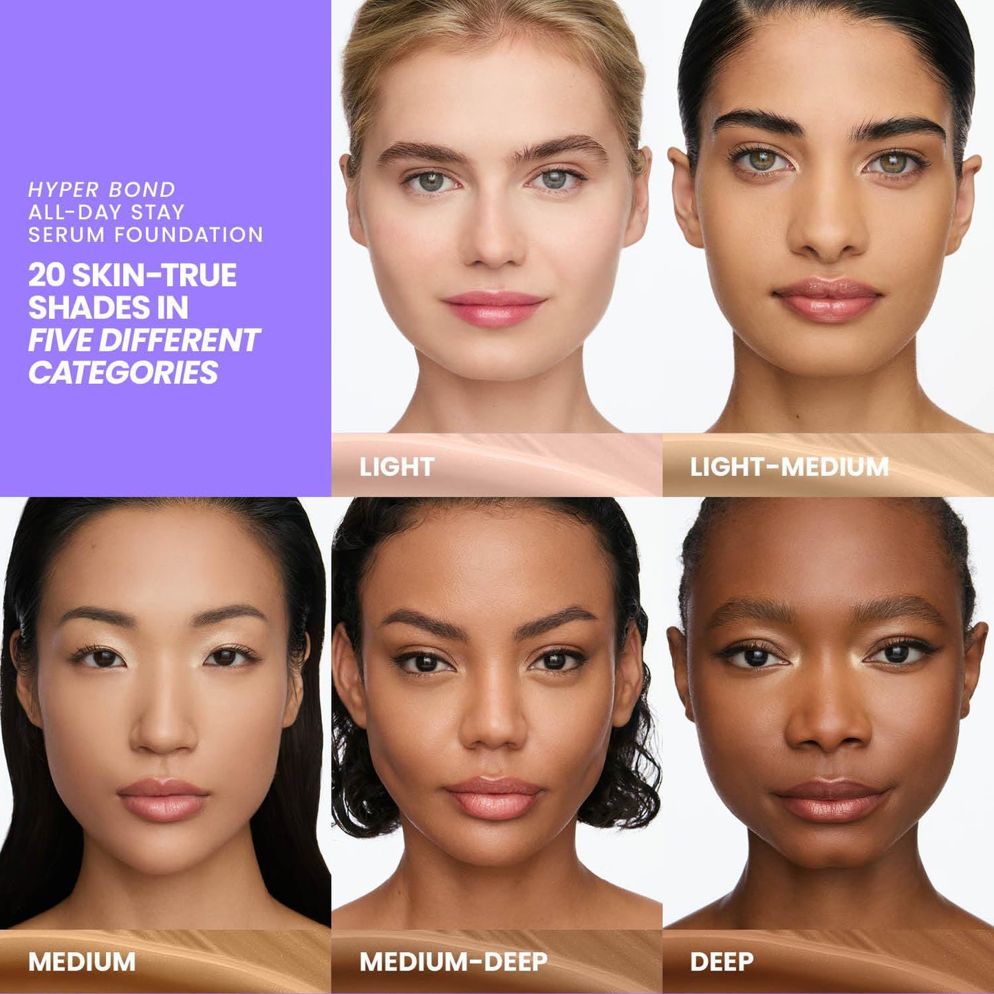 Wonderskin Hyper Bond All-Day Stay Serum Foundation – Waterproof, Transfer-Proof, 24HR Longwear Face Makeup with Niacinamide & Hyaluronic Acid – Lightweight, Natural Finish (Moonstone) - Maple Wellness Supplements