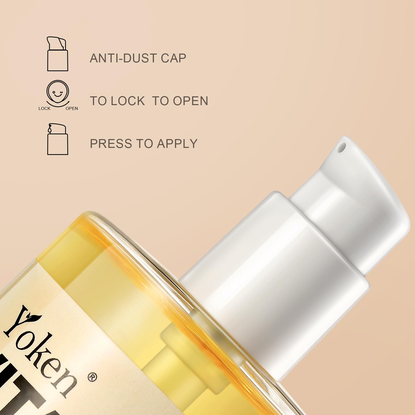 Yoken Vitamin E Oil 8 Oz Vitamin E oil for Skin Vitamine oils for Face Perfect Bath and Body Oil Cold Pressed Hexane - Maple Wellness Supplements