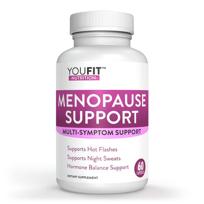 YouFit Nutrition Menopause Relief Capsules for Women - Natural Menopause Supplements for Women - Complete Day and Night Menopause Support - Reduces Hot Flashes, Stress, Night Sweats - 30 Servings - Maple Wellness Supplements